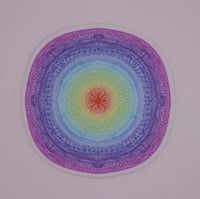 Image 2 of Pastel Rainbow Mandala Sticker