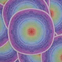 Image 1 of Pastel Rainbow Mandala Sticker