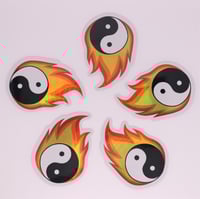 Image 1 of Yin Yang Flame Sticker