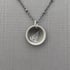 Small Sterling Silver Saucer Fern Necklace Image 2