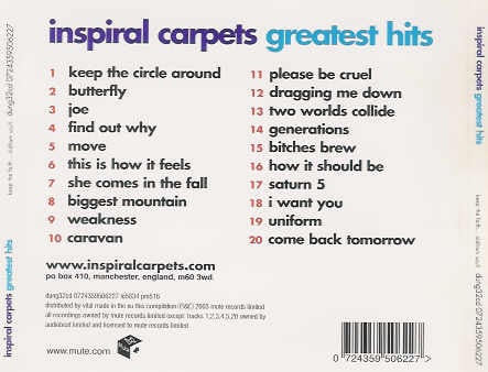 Inspiral Carpets – Greatest Hits, CD, NEW