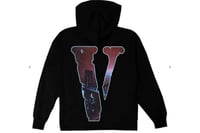 Image 2 of Pop Smoke x Vlone Wraith Hoodie Black