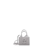 Image 2 of Telfar x UGG Fleece Shopping Bag Small Heather Gray