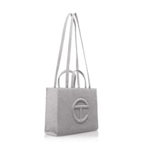 Image 1 of Telfar x UGG Fleece Shopping Bag Medium Heather Gray