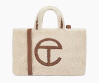 Image 2 of Telfar x UGG Reverse Shopping Bag Medium Natural