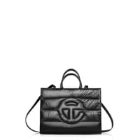 Image 2 of Telfar x Moose Knuckle Puff Shopper Tote Medium Black