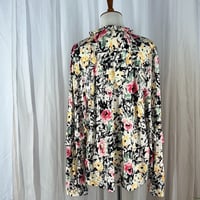 Image 4 of LAUREN by Ralph Lauren floral jersey long sleeve blouse