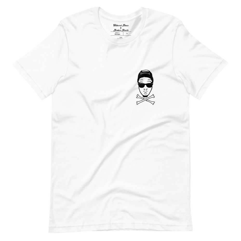 Image of Pirate Skull T shirt (white)