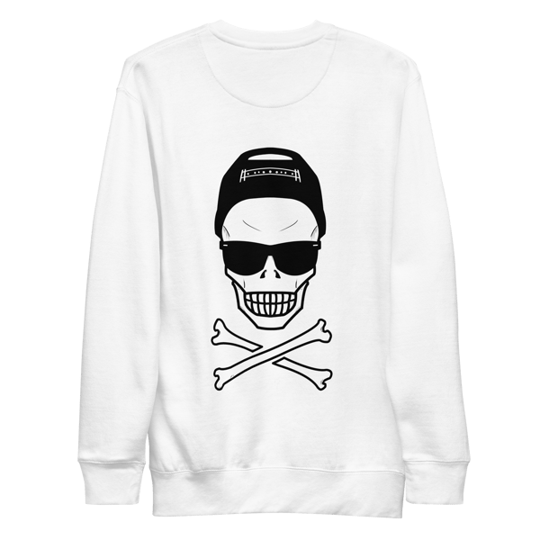 Image of Pirate Skull Sweatshirt (White)