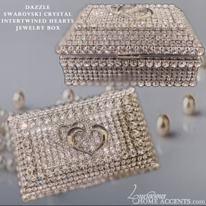 Image of Dazzle Swarovski Crystal Intertwined Heart Jewel Box