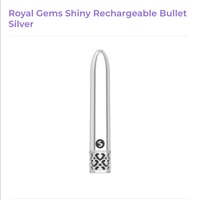 Royal Gems Shiny Rechargeable Bullet Silver