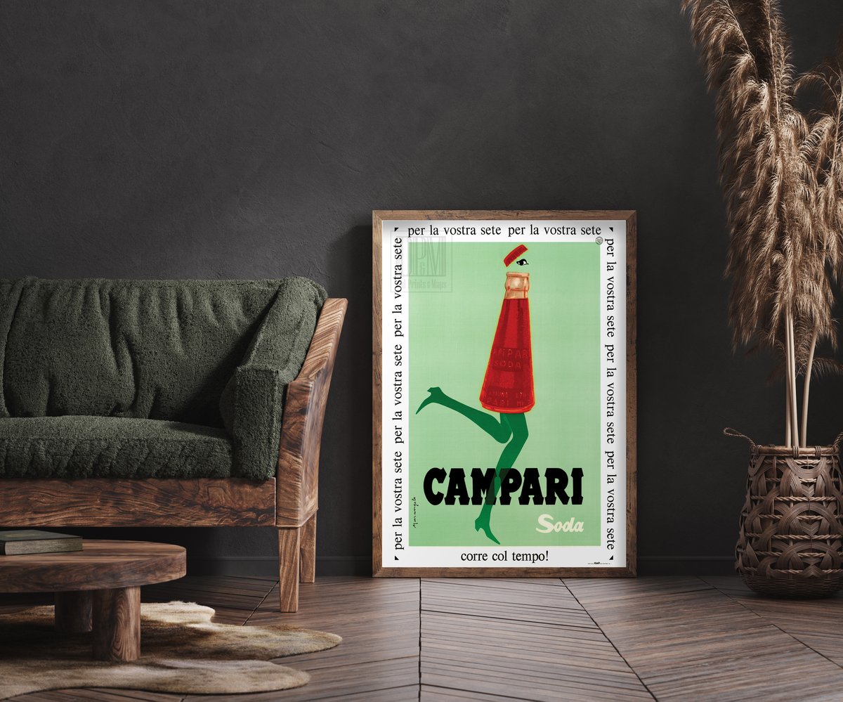 Campari Soda, Franz Marangolo, 1968, Vintage Ads, Wall Art Print, Vintage  Poster