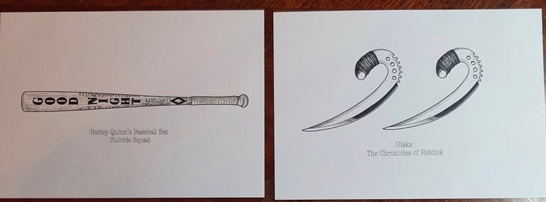 Movie Weapons SERIES A5 prints 