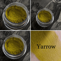 Yarrow - Matte Rich Yellow Gold Eyeshadow - Vegan Makeup Goth Gothic Lolita Country Goth Witch Wicca