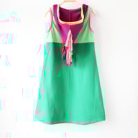 Image 2 of vintage rainbow brite patchwork fringe 8/10 courtneycourtney hooded hoodie hood