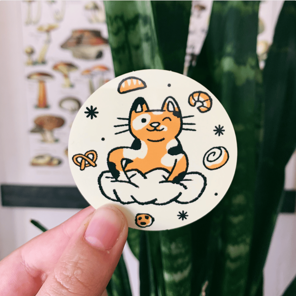 Image of Kneading Cat Sticker 