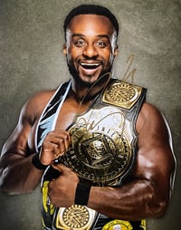 Image 2 of WWE Big E autographed 8x10 photo (WWE title win) 