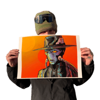 Image 2 of Limited Edition Cad Bane 13 x 19" art print