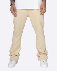 Image 1 of EPTM FRENCH TERRY FLARE PANTS-OFF WHITE CREAM