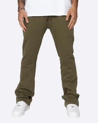 Image 1 of EPTM FRENCH TERRY FLARE PANTS-OLIVE 