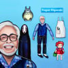 Hayao Miyazaki inspired Movable Magnet Doll or character set