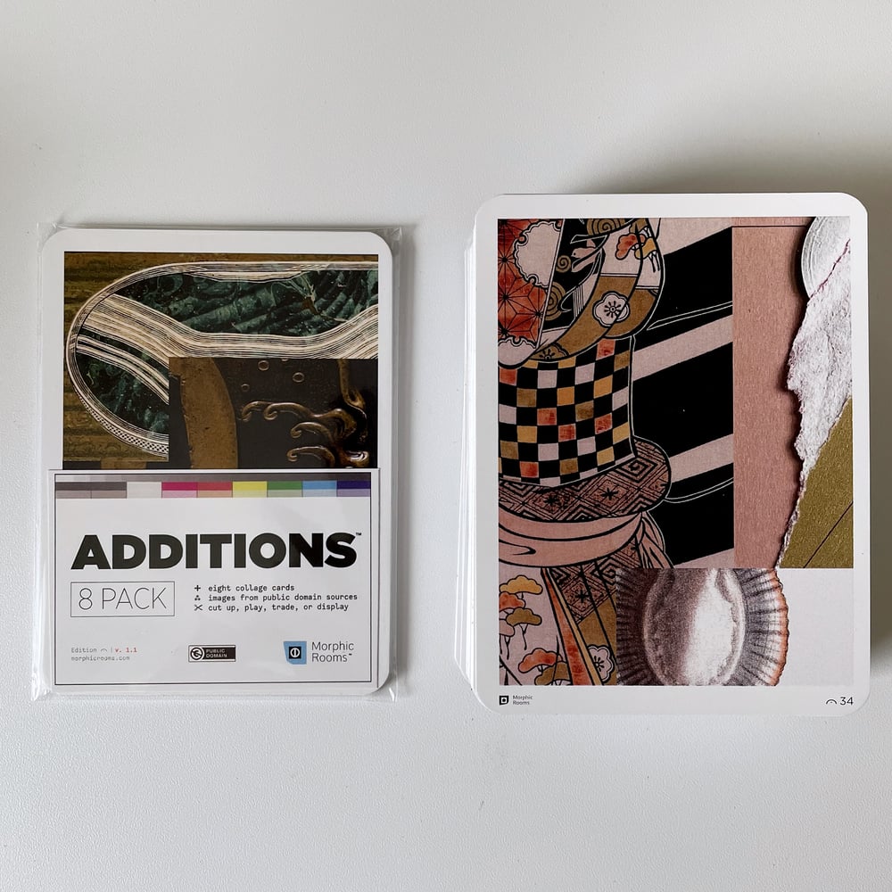 ADDITIONS COLLAGE CARDS  [8 PACK]