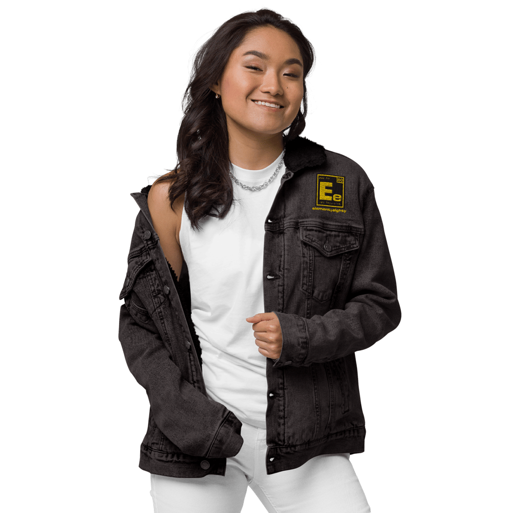 E80 Unisex denim sherpa jacket