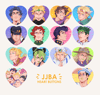 JJBA // Heart Buttons