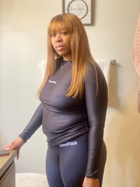 Image 1 of Black BOSSFITTED Women's Long Sleeve Compression Shirt 