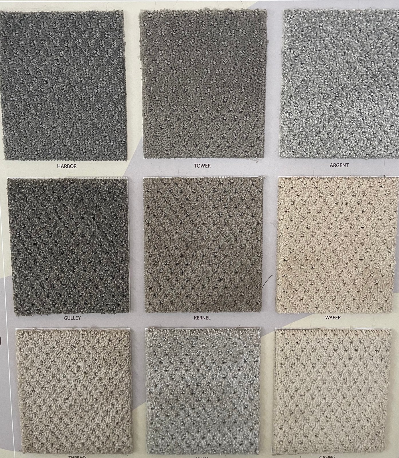 Carpet color clearance samples