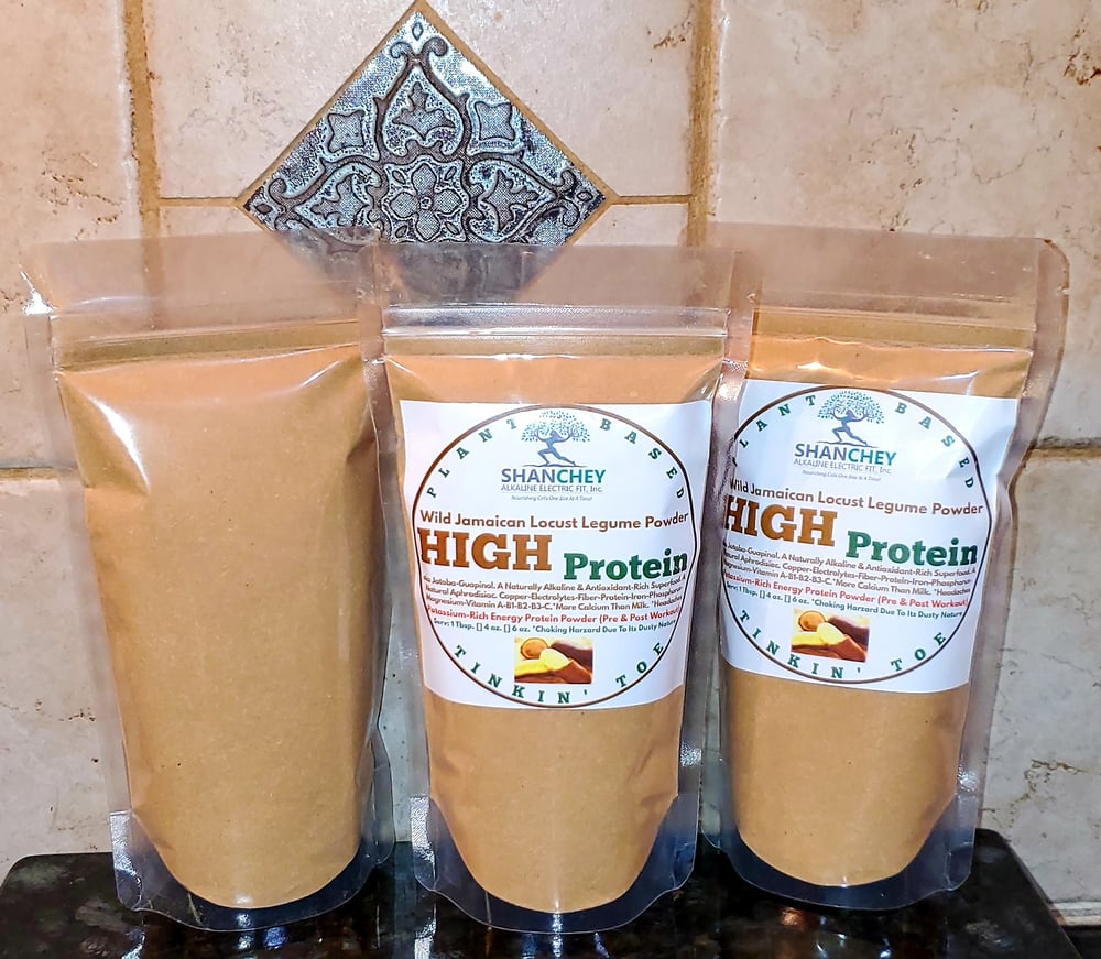 HIGH PROTEIN SUPERFOOD- Jamaican Locust Legume Protein Powder 4 oz.-Eyes-Nerves-Aphrodisiac-Prostate