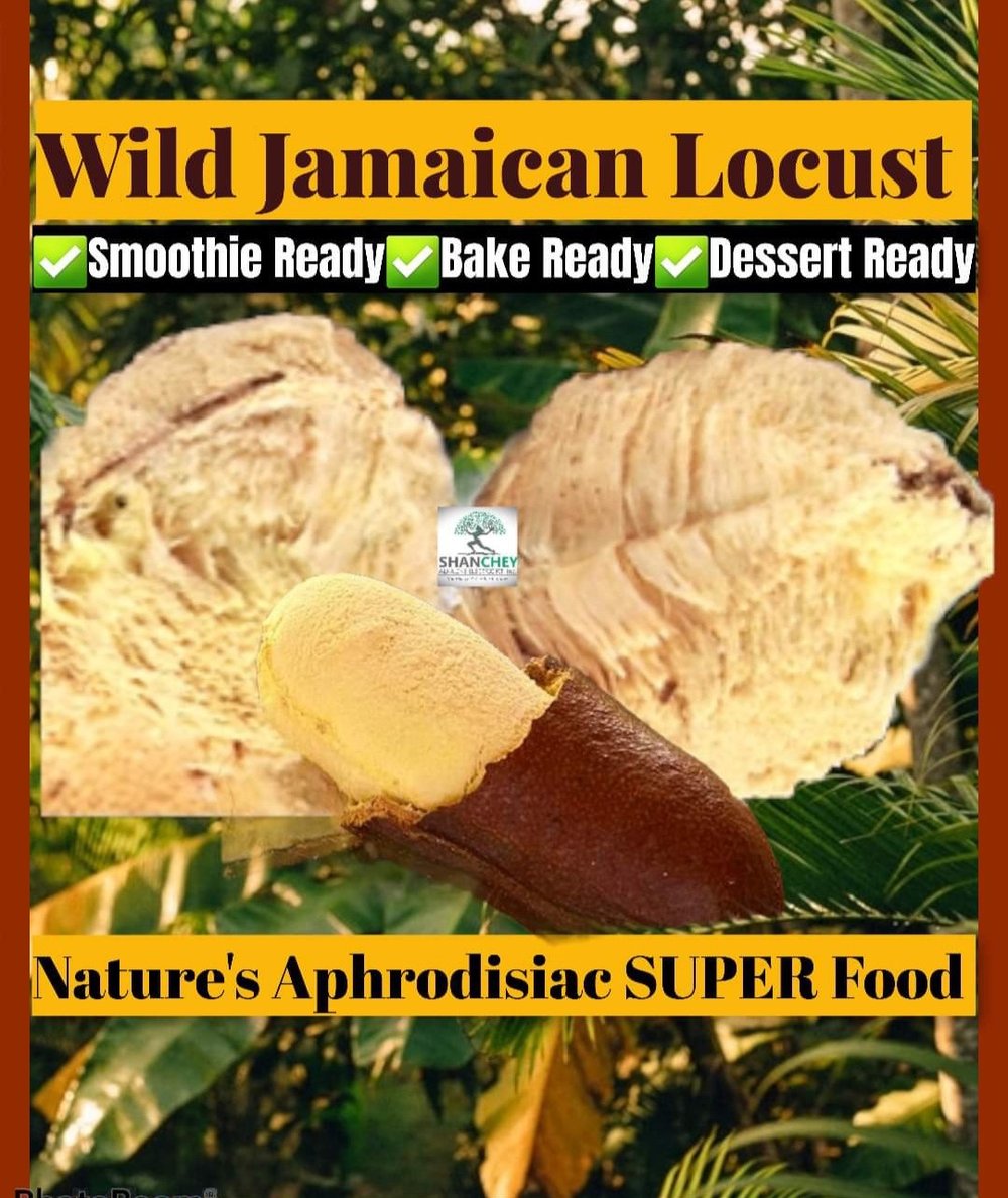 HIGH PROTEIN SUPERFOOD- Jamaican Locust Legume Protein Powder 4 oz.-Eyes-Nerves-Aphrodisiac-Prostate