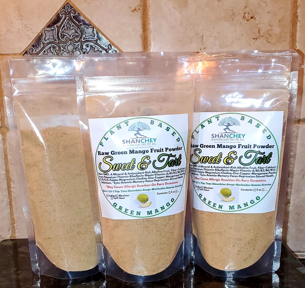 Raw Green/Ripe Mango Powder-Sexual Health/Drive-Electrolytes-Tumors-Cells