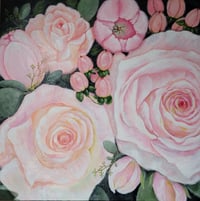 Image 1 of Pink Roses and Tulips 