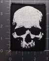 Embroidered skull patch 1