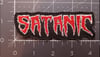 SATANIC embroidered patch