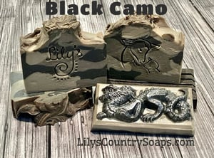 Image of Black Camo Goat Milk Soap