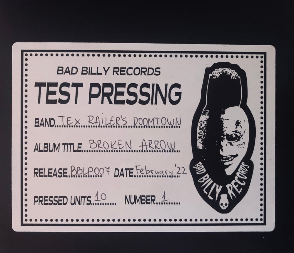 TEX RAILER'S DOOMTOWN (TEST PRESSING) BBLP007