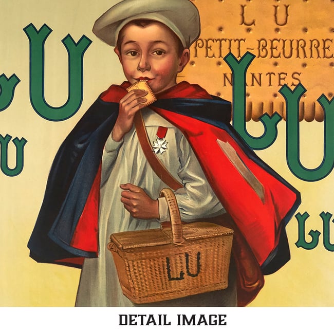 LULU Biscuits Lefèvre-Utile | Firmin Bouisset | 1930 | Wall Art Print | Vintage Ads Poster