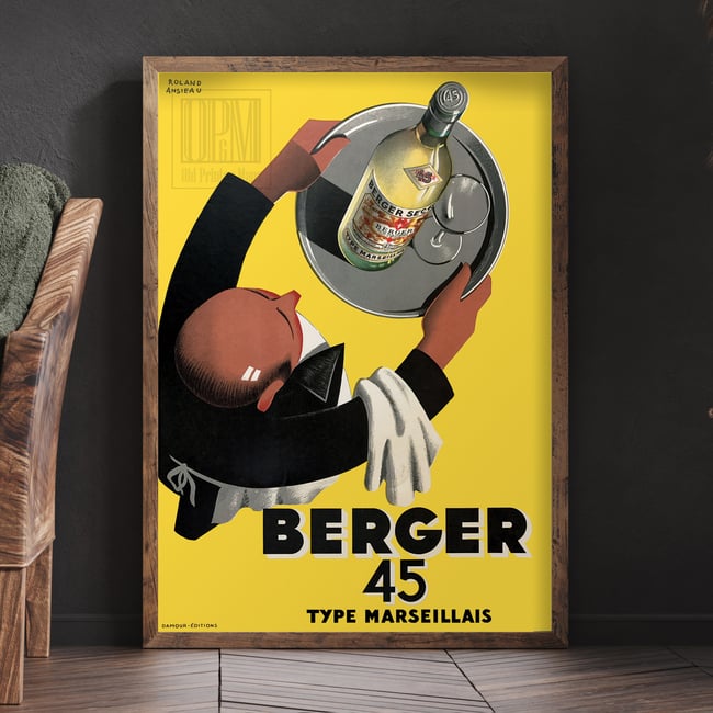 Berger 45 | Roland Ansieau | 1935 | Vintage Ads | Wall Art Print | Vintage Poster