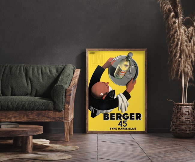 Berger 45 | Roland Ansieau | 1935 | Vintage Ads | Wall Art Print | Vintage Poster