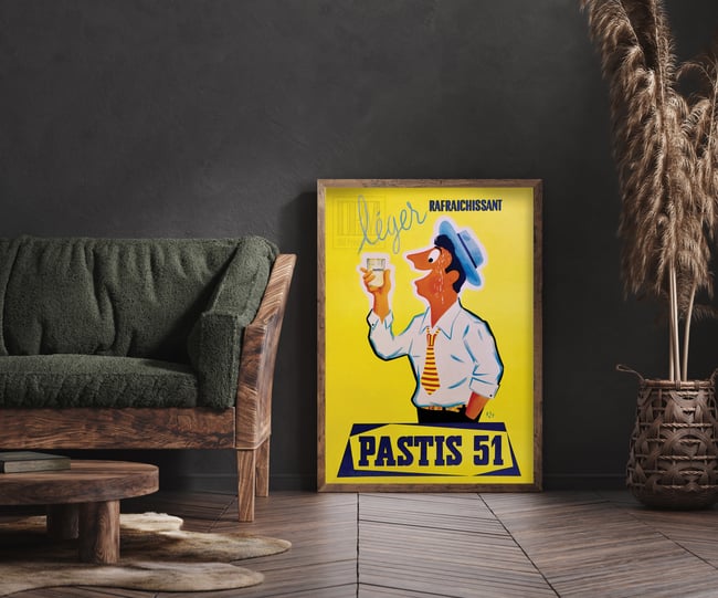 Pastis 51 | Paly | 1950 | Vintage Ads | Wall Art Print | Vintage Poster