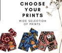 Goa Dress Red/brown African print drape dress