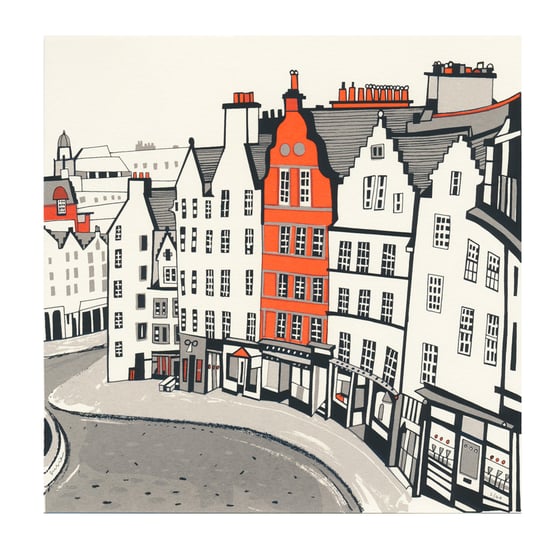 Image of Victoria Street square screen print