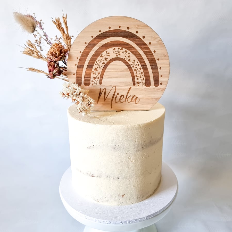 Image of Etched Bamboo Topper