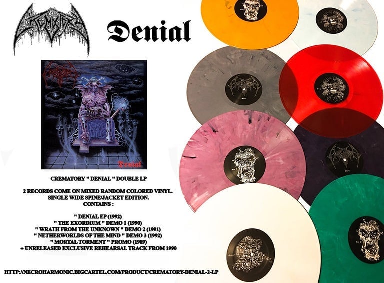 Image of Crematory " Denial "  2 LP 