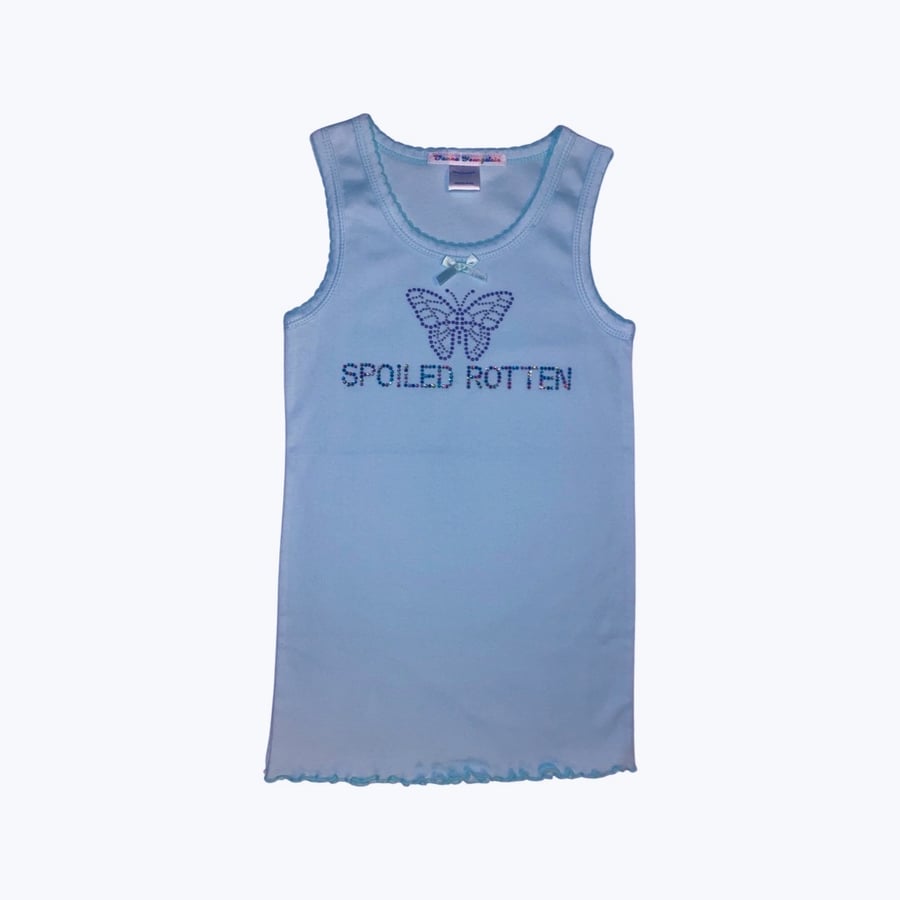 Image of "Spoiled Rotten" Turquoise Tank Top RESTOCK  