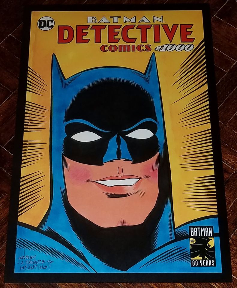 BATMAN! DETECTIVE COMICS #1000 SKETCH COVER 11x17 PRINT! | PATRICK OWSLEY  Pop Culture Cartoonist