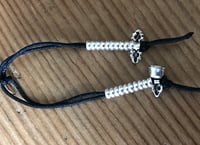 Image 3 of Mala Counters • Bell & Dorje • Extra Small 3mm • 925 Sterling Silver