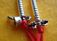 Image 2 of Mala Counters • Bell & Dorje • Extra Small 3mm • 925 Sterling Silver